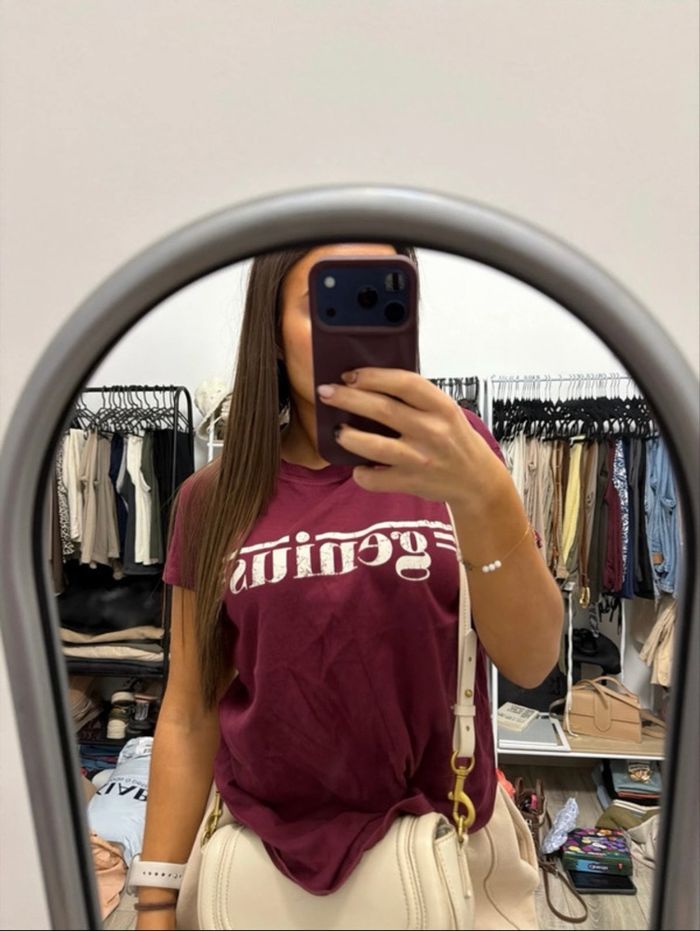 Tee shirt bordeaux - photo numéro 3