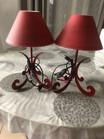 lot de 2 lampes de chevet