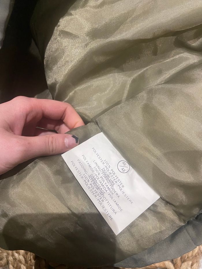 Manteau parkas doudoune vintage kaki taille 46/48 - photo numéro 9