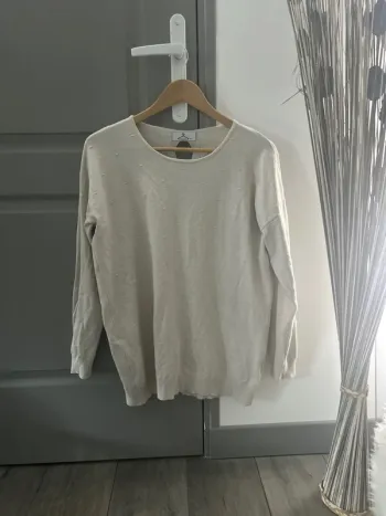 Pull léger crème