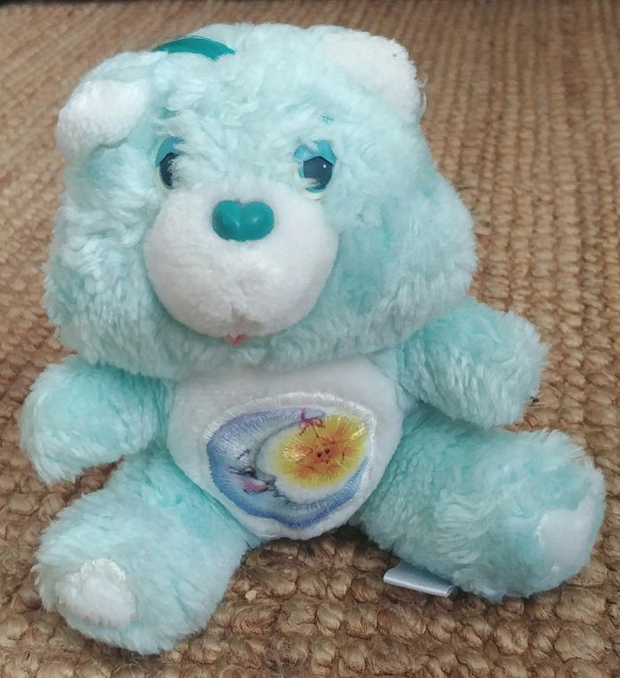 Peluche bisounours vintage care bears bedtime bear 6' grosdodo Kenner 83 - photo numéro 2