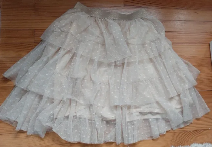 Jupe dentelle paillette voile tulle - photo numéro 8