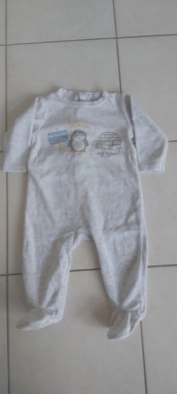 Grenouillère/pyjama velours mixte garçon/fille Tex baby 9 mois (78)