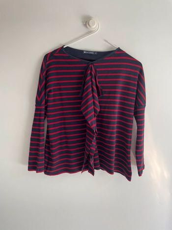 Pull rayé Petit Bateau à volant