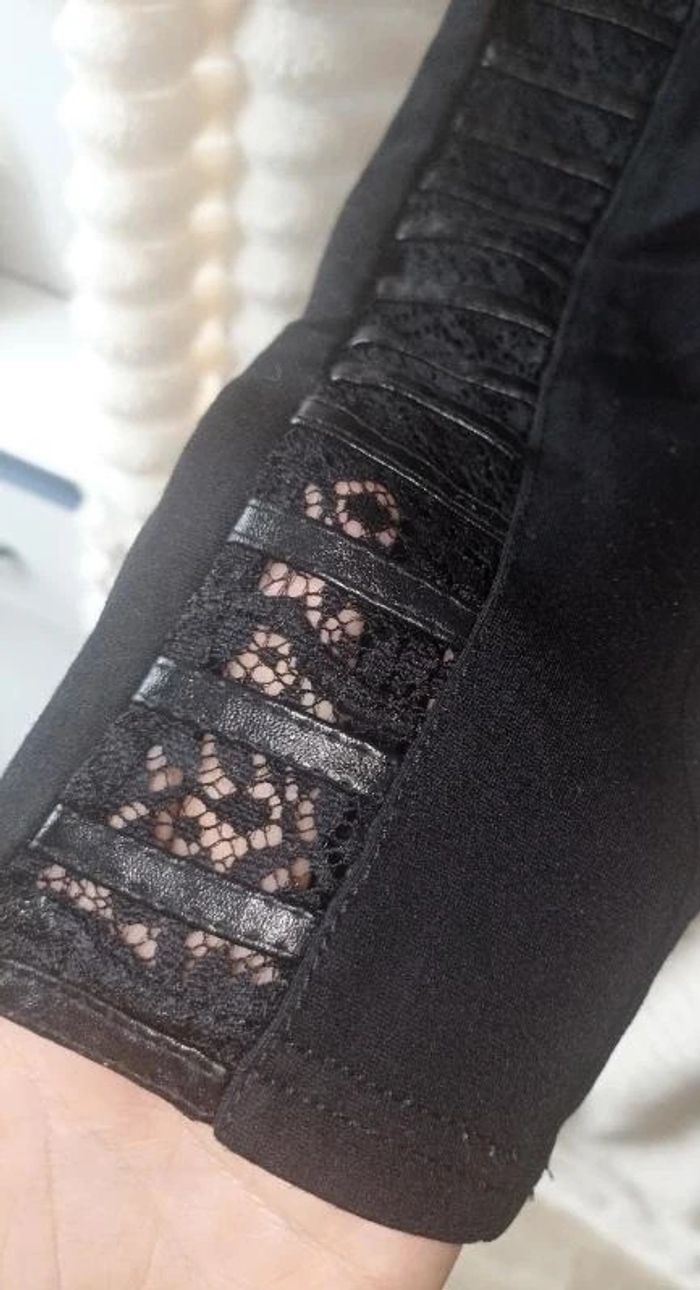 Pantalon slim avec dentelle - photo numéro 5