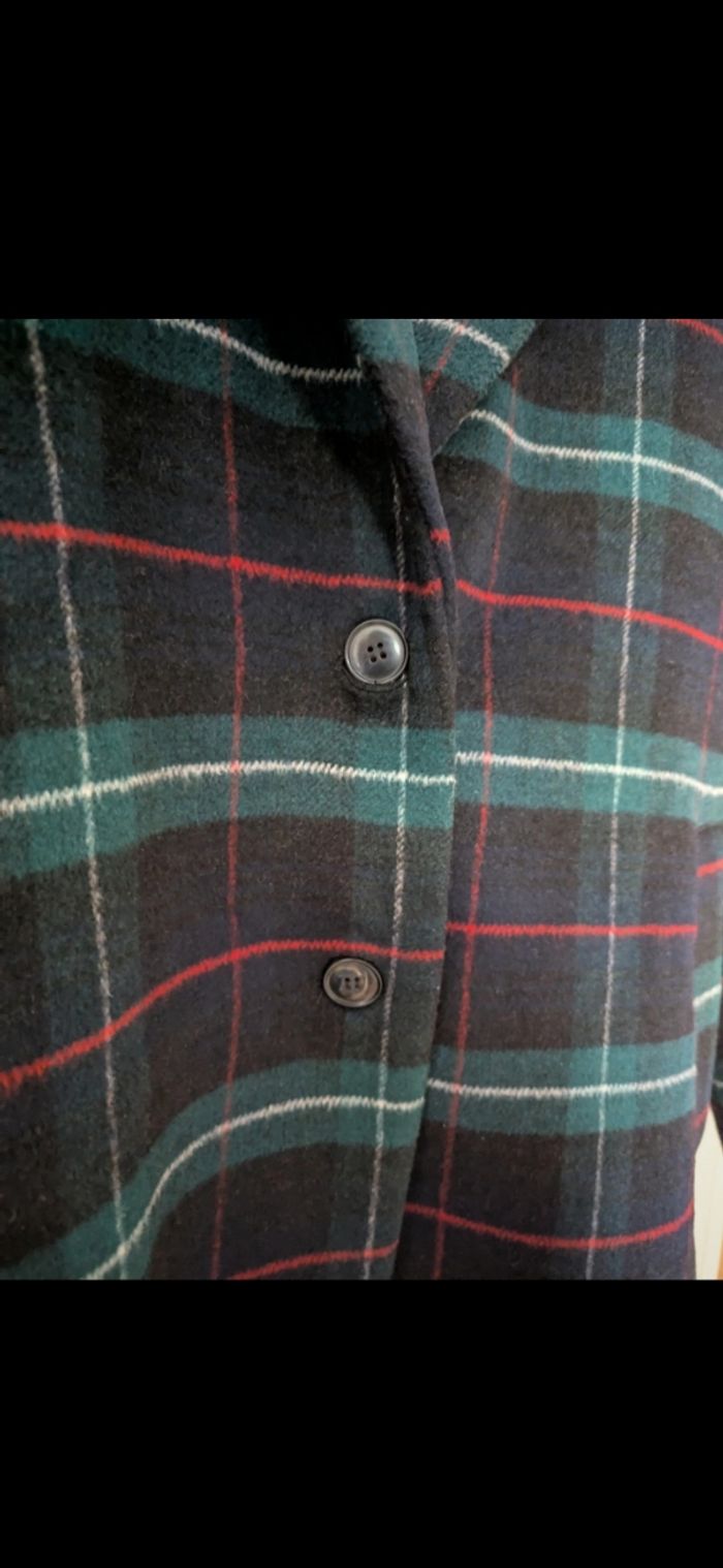 Manteau à carreaux en laine - photo numéro 3