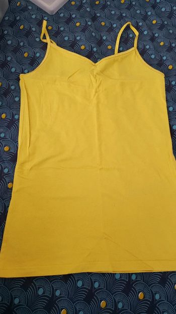 Debardeur jaune taille s