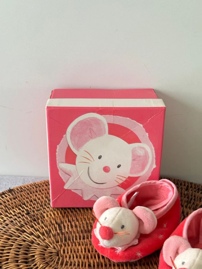 Chaussure / chaussons souris pour bébé - photo numéro 3