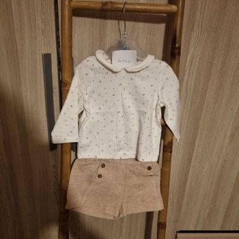 Ensemble short + haut 6 mois fille