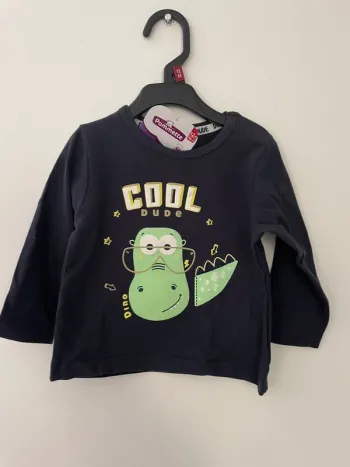 Lot 2 hauts t-shirt manches longues bébé 12 mois neuf avec étiquette