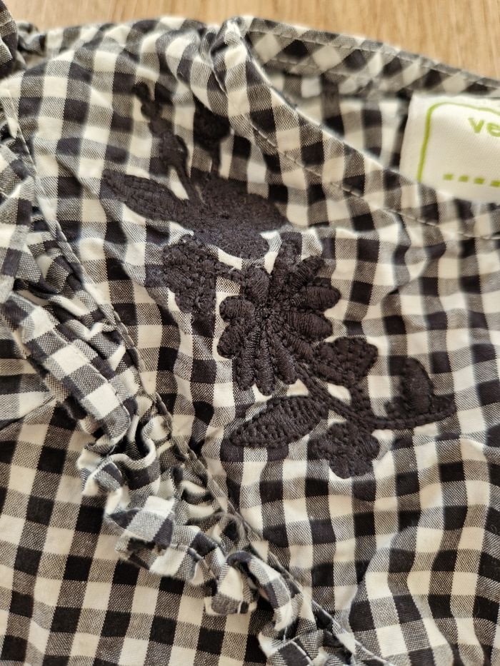 Robe Chemise Fille Vichy Vertbaudet 6 ans - Style Chic et Décontracté - photo numéro 2