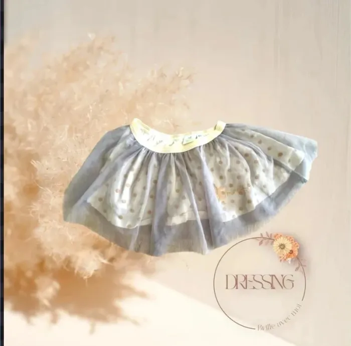 Jupe Minnie tulle gris 6 mois - photo numéro 2