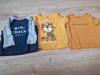 Lot 3 t-shirts bébé garçon, 3 mois