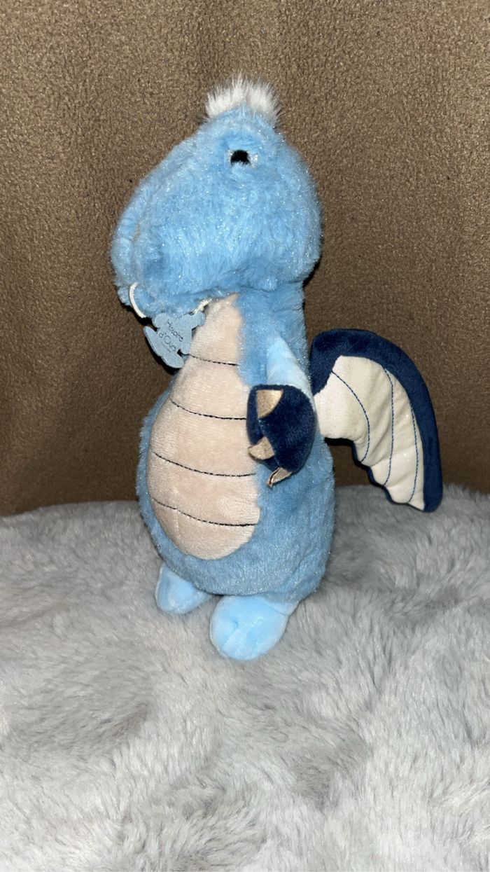 Doudou / peluche dragon bleu - Parfait etat - Histoire D’ours - photo numéro 2