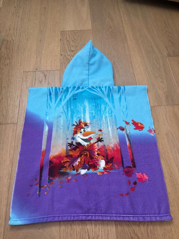 Poncho plage reine des neiges 3/4 ans - photo numéro 2