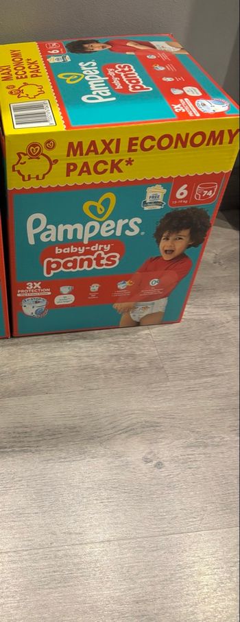 Pampers pants t6 74 couches