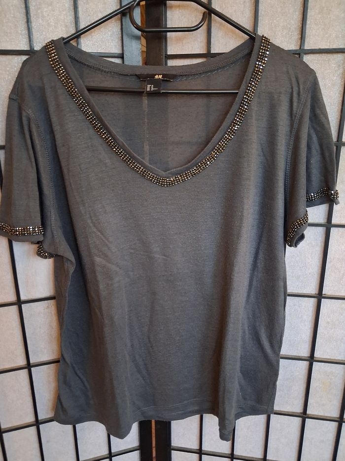 T.shirt femme - Taille 38 - H&M - photo numéro 2