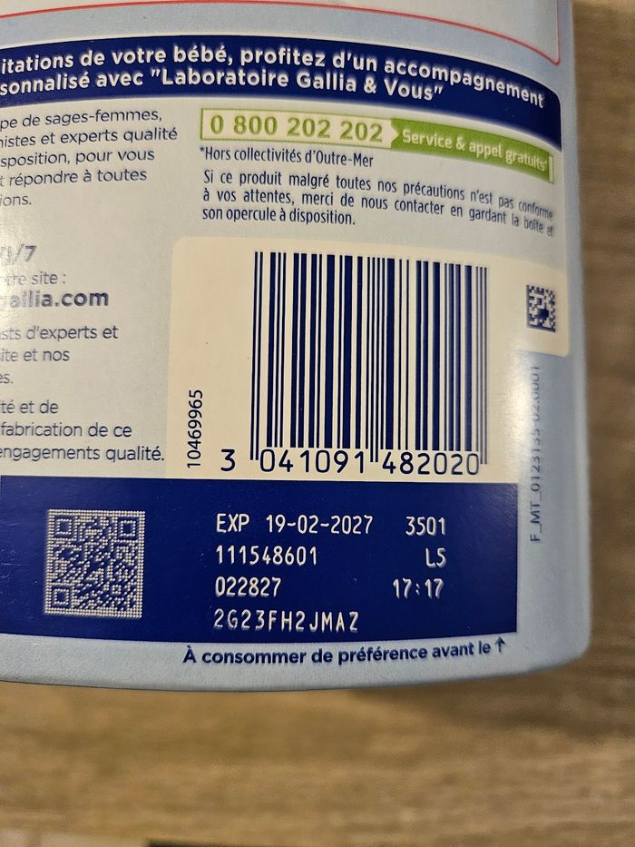 Lait gallia Ar caroube 2e age - photo numéro 2