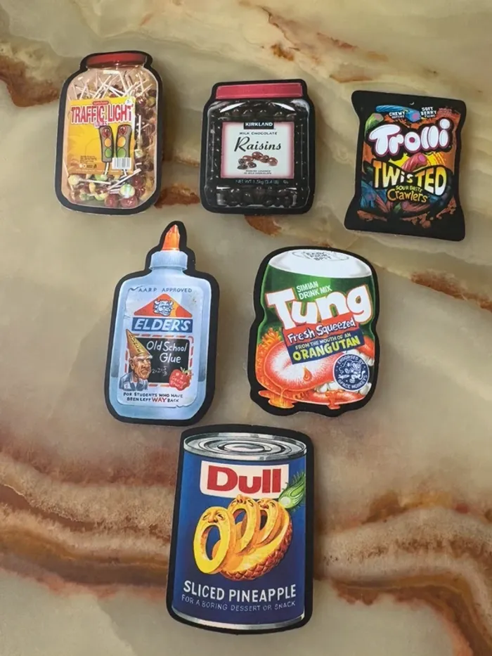 Stickers 6 pieces thème food - photo numéro 2
