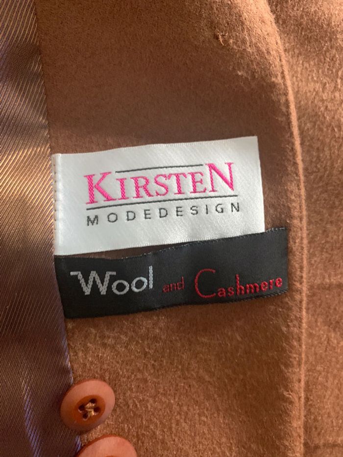 Blazer Camel Laine vierge et Cachemire Vintage T42 XL - photo numéro 9