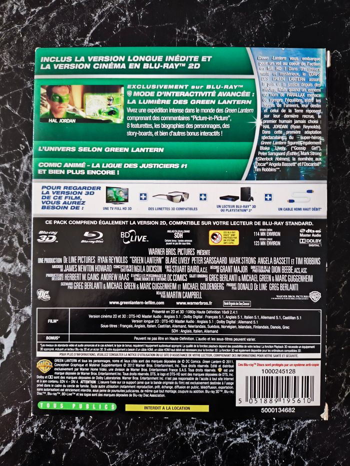 Green Lanterne 3D en Blu-ray - photo numéro 2