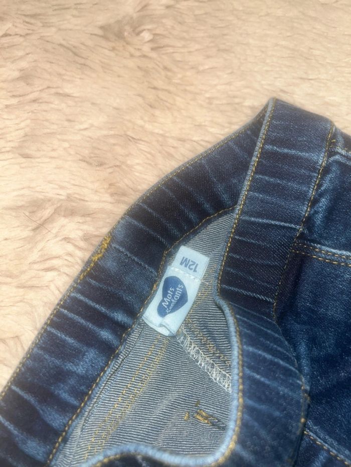 lot de 2 jeans fille 12 mois - photo numéro 3