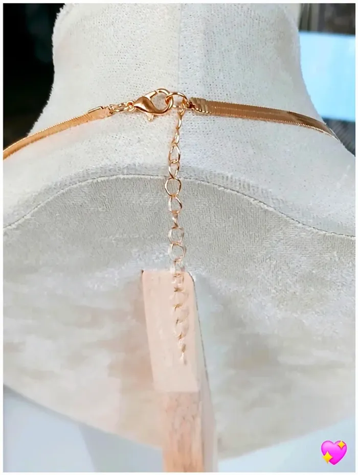 Collier Chaîne dorée serpentin – inspiration Lou.Yetu , Zara, Zag - photo numéro 3