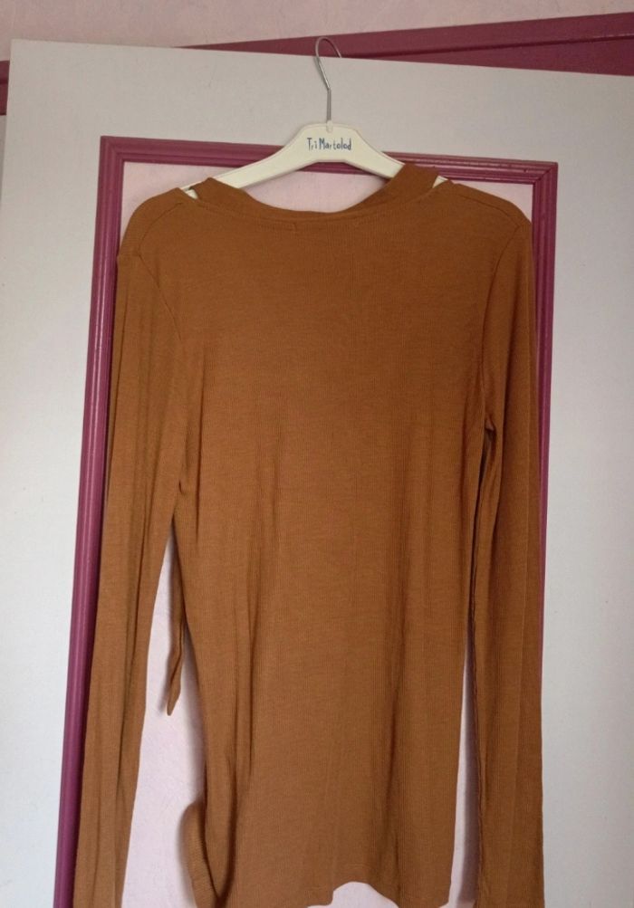 Haut marron manches longues T.38/40 neuf avec 🏷 - photo numéro 8
