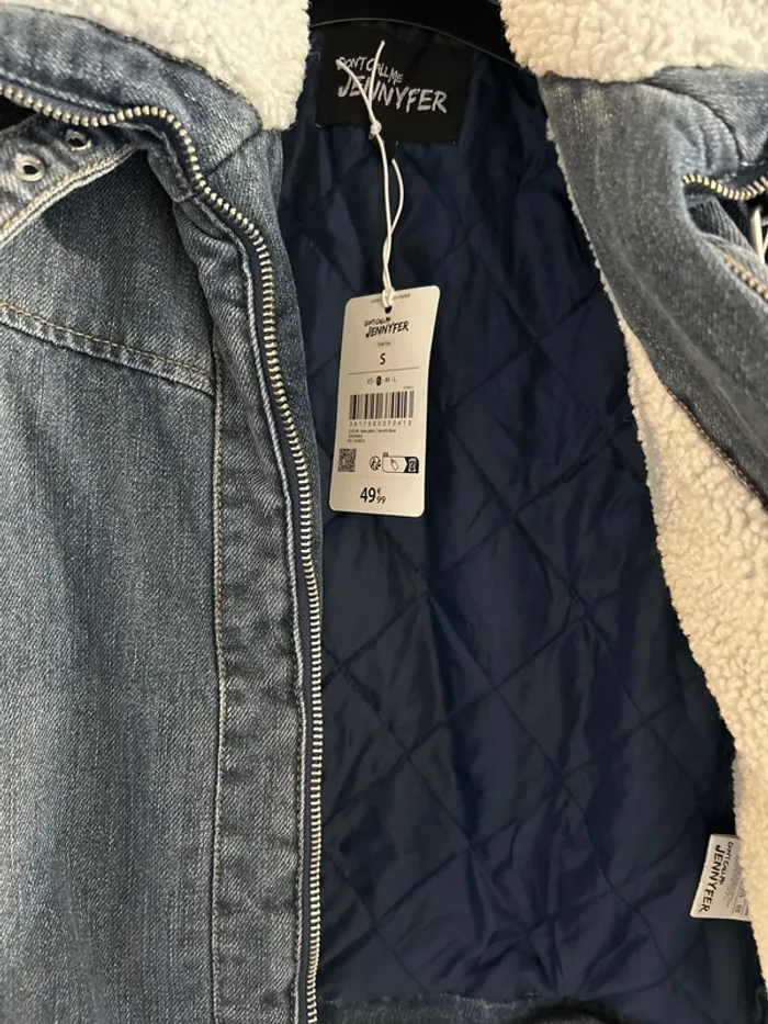 Veste jeans aviateur - photo numéro 2