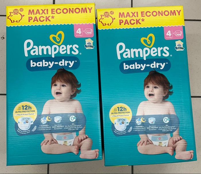 Couche pampers baby dry taille 4