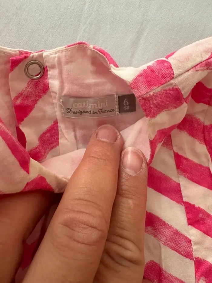 Robe en coton catimini 6 mois - photo numéro 2