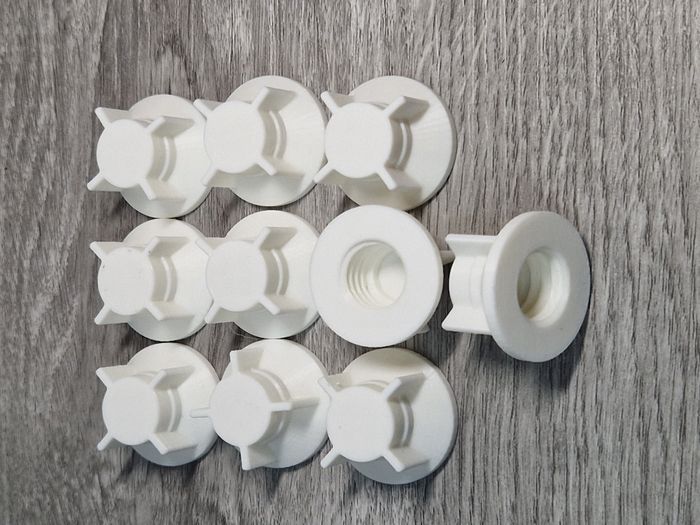 10 bouchons Blanc pour cartouche de silicone / colle / mastic - photo numéro 4