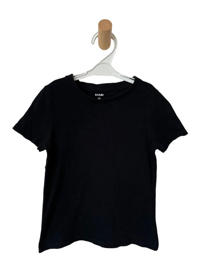 T-shirt manches courtes noir uni - Kiabi 4 ans