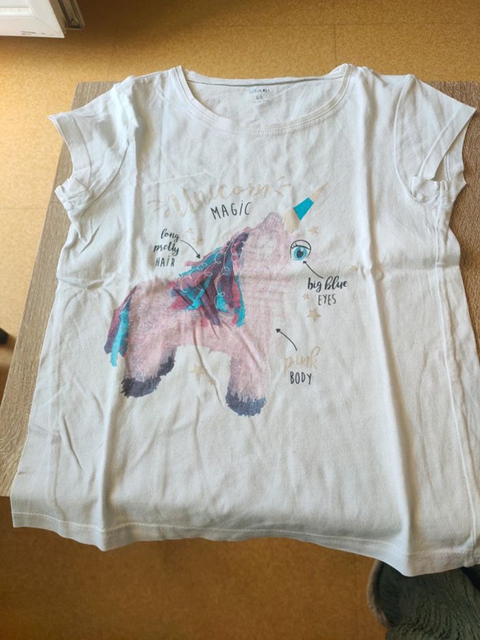 Lot de 12 pièces ( 10 tee shirt et 2 chemises)fille 8 ans divers marques d - photo numéro 15