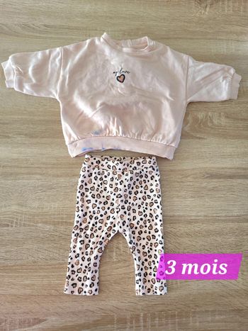 Ensemble beige 3 mois