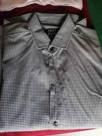 Chemise homme à motifs manches longues