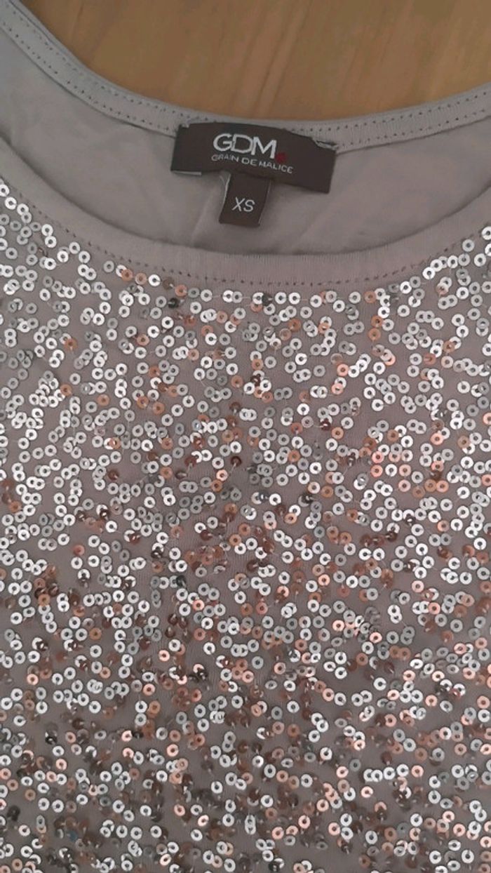 Débardeur sequins paillettes - photo numéro 2