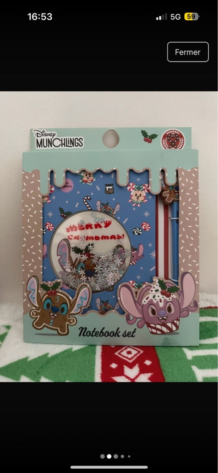 Carnet avec stylo Munchlings Disney neuf - photo numéro 7