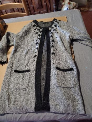 Veste grise argentée