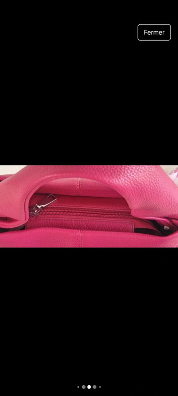 Sac à main fushia 30x20x15 cm neuf - photo numéro 6