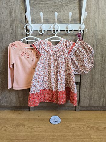 Vêtement Bébé Fille - Robe + Gilet - Sergent Major - 24 mois 86 cm