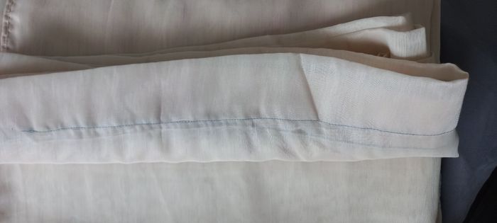 Voilage lin/polyester beige - photo numéro 5
