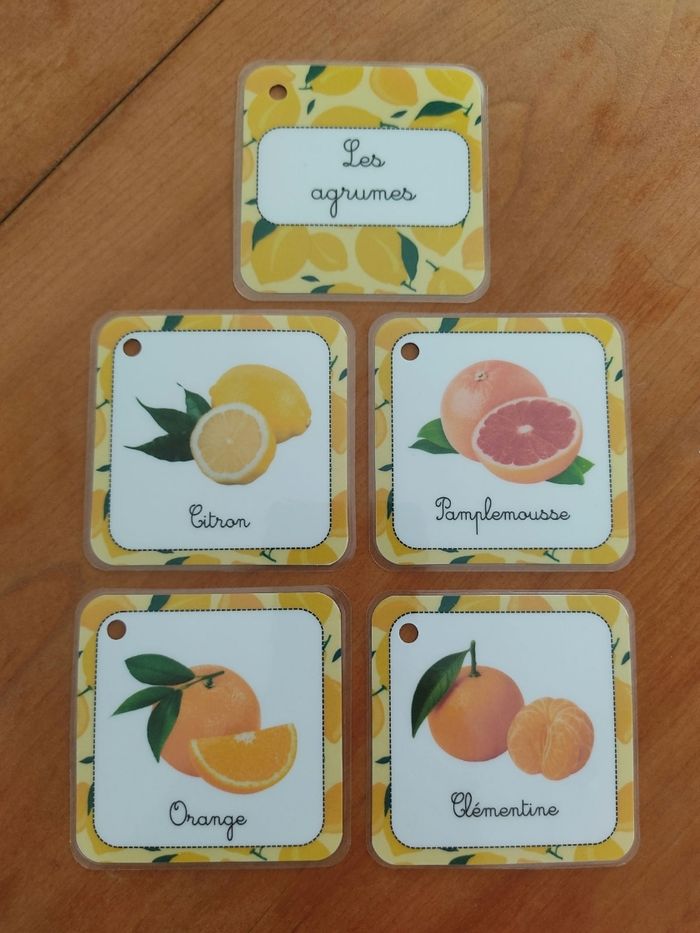 Mon petit imagier des fruits, cartes plastifiées - photo numéro 4