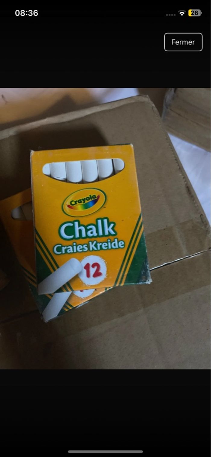 Lots de 50 paquet craie