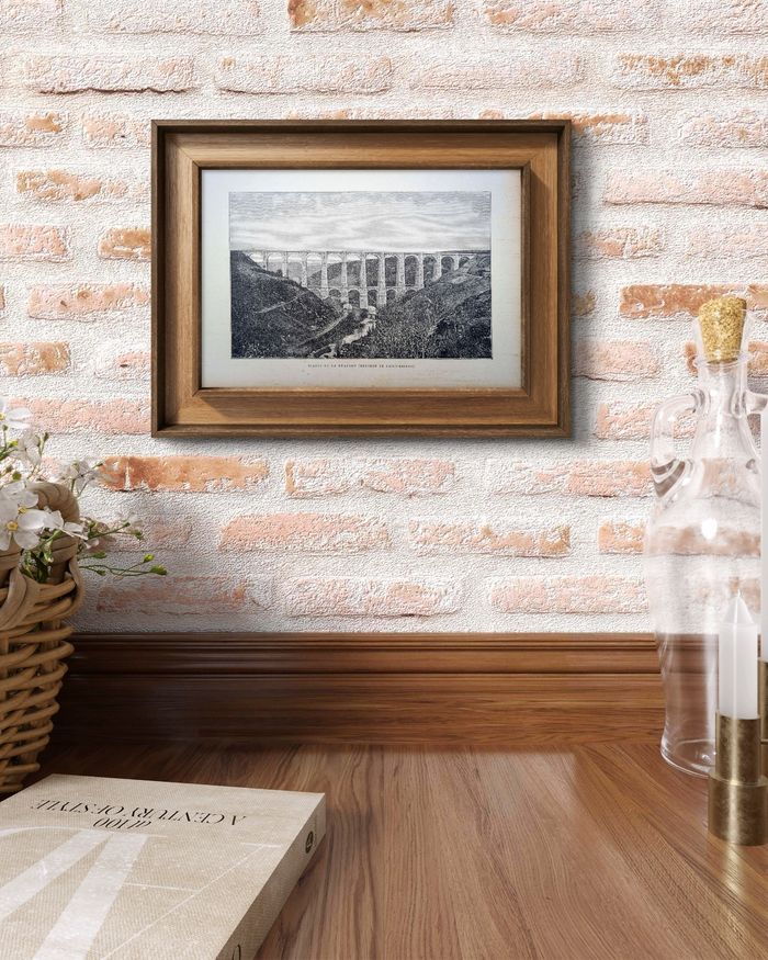 Imprimée en 1890, viaduc de La Méaugon, Saint-Brieuc. Original Vintage Authentique. - photo numéro 2