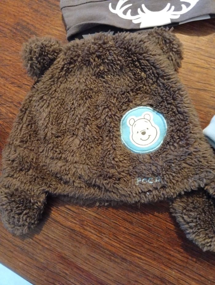 Lot bonnet et moufle taille 0/12 mois - photo numéro 4