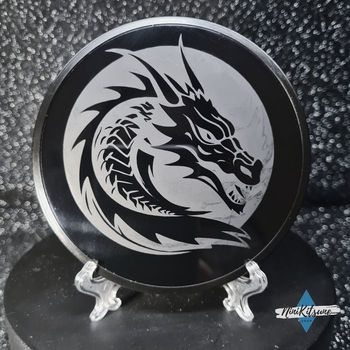 Gravure sur sous verre Dragon