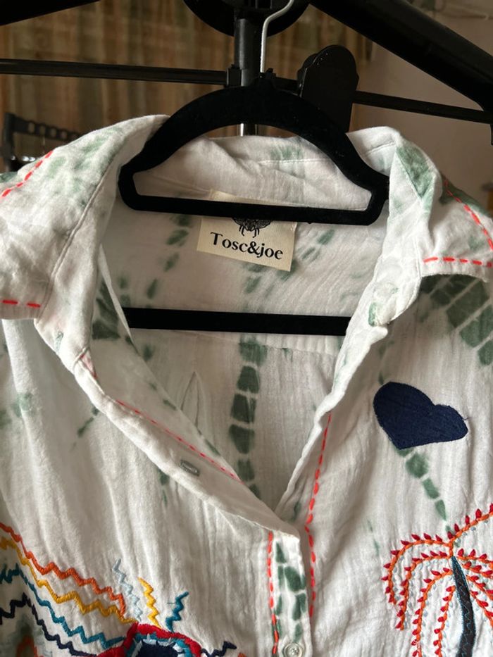 Chemise ML tie and Die à broderies - photo numéro 3