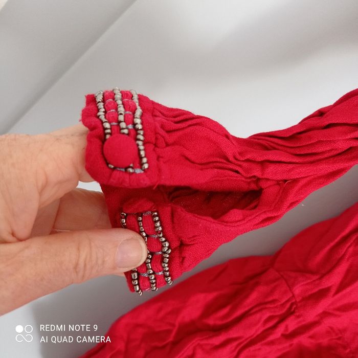 Robe tunique rouge t34 - photo numéro 7