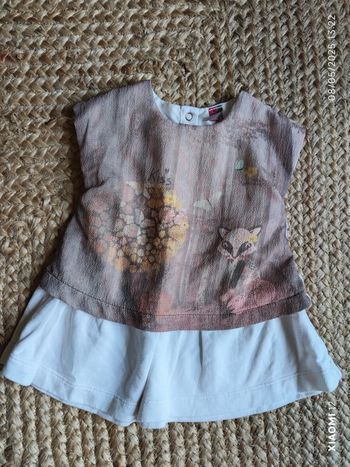 Robe renard 6 mois bébé fille